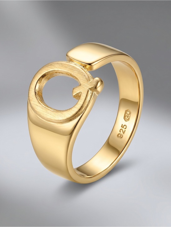 Jewelry - 925 stamped with Gold overlay with Q letter Ring 1 size 4, 1 size 6
